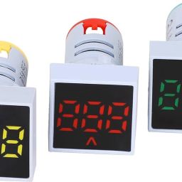 decent air system RGY 22mm AC60-500V Digital Mini LED Display Square Panel Voltage Tester Meter Voltmeter image 3