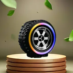 SACRO Tyre (PORTABLE BLUETOOTH DESKTOP SPEAKER) With Crystal Clear SoundL27 10 W Bluetooth Laptop/Desktop Speaker-picture-3
