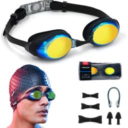 Swimming Goggles With Changable Nose Bridge-image-47