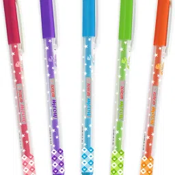 Meow 30 Blue Pens | 0.7 mm Tip | Smooth Writing | Pens for Students | Stationery Ball Pen-15