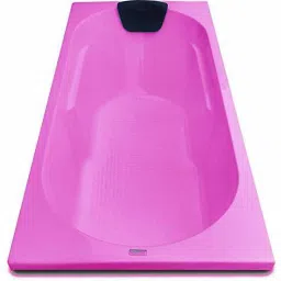 Divine 5.5 Feet Acrylic Rectangular (with Headrest) - Pink Alcove Bathtub-3