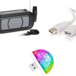 Gadget Zone Bluetooth Speakers Wireless Stereo Solar Power Loudspeaker Fm Radio Aux Tf Usb 10 W Bluetooth Party Speaker-20
