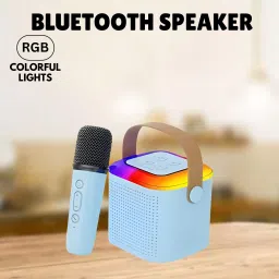 FRONY Bluetooth Speaker Support SD Card/Aux/USB With Karaoke Mic and RGB Lights C483 10 W Bluetooth Party Speaker-picture-31
