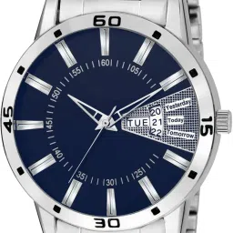 Analog Watch - For Men Blue Date Display Calendar QE-LR102-image-34
