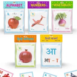 Early Learning 5 in 1 Flash Cards for Kids | Rounded Corner (125 Cards)-28