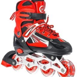 4 Wheels Adjustable Inline Skates Skating Shoes In-line Skates - Size 4-9 UK-image-34