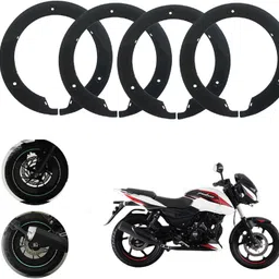sunriders Bike Wheel Cover 17 Inch For Bajaj Pulsar 180 Black Half Pack of 4 Pc Wheel Cover For NA NA-picture-39
