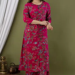 Women Viscose Rayon Kurta Palazzo Set-picture-18