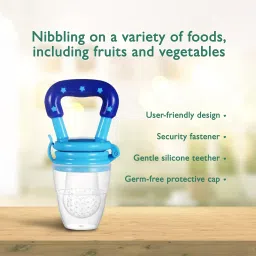 kidbea Silicone Food/Fruit Nibbler with Extra Mesh, Soft Pacifier Teether and Feeder image 2