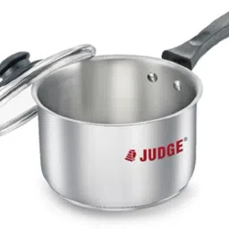 Classic SS Gas and Induction Compatible Sauce Pan 14 cm diameter with Lid 1.4 L capacity-picture-1