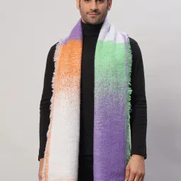 Ravaiyaa - Attitude Is Everything Striped Men Muffler-image-62