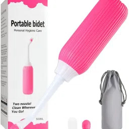 Portable bidet, Jet Spray for Toilet | Retractable, 2 angled Nozzles M146 Manual Bidets-image-73