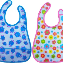 Baby Transparent Apron Waterproof Bibs Pack Of 2-image-40