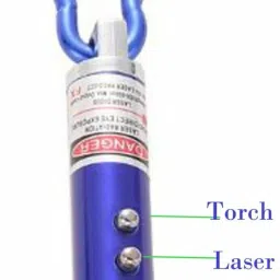 RECTITUDE Multifunction Mini Laser Pointer/Laser Light Uv Led Torch Flashlight & Keychain image 3