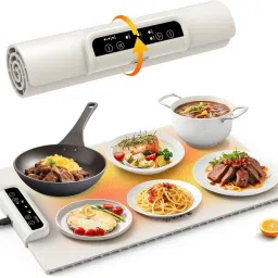 Food Warming Mat, Electric Warming Tray-Upgraded Graphene Full Surface Heating White Silicone Ashtray-image-67