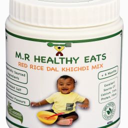 Red Rice, Dal Khichdi Mix for Kids in Eco Friendly Tin 400 GMS (+6 Months) Cereal-image-27