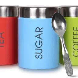 Steel Tea Coffee & Sugar Container- 800 ml-21