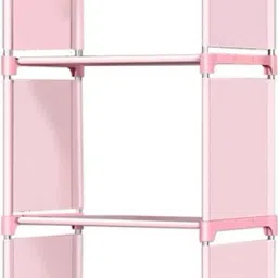 Plastic 6 Shelf Book Organizer Plastic Open Book Shelf-26