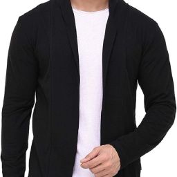 Men Full Sleeve Black Shrug-image-17