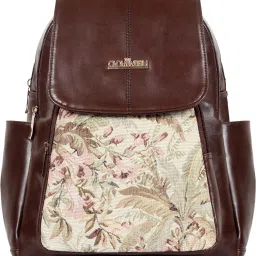 Small 10 L Laptop Backpack Minerva Faux Leather Women's Travel Backpack For Ladies Girls (Chocolate Brown)-image-54