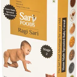 'Multi Grain Ragi', 100 % Organic and Natural Cereal, Wholesome and Healthy Baby Food Supplement, for 8 Months Plus, 300g,MRP 200 (PACK OF 4) Cereal-16
