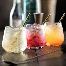 (Pack of 6) Aqua Crystal Clear Sturdy Water Juice Whiskey Wine Beer & Scotch Drinking Glass 300 ml Each Glasses Set of (6) Pcs. Glass Set Water/Juice Glass-11
