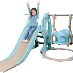 Garden slide for kid foldable baby slide combo toddler play area indoor, outdoor-image-40