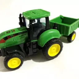 Farm Tractor Truck with Trolley, Friction Power Toy Trucks for Boys, Girls-27