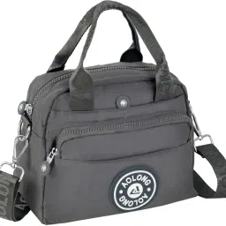 Grey Men & Women Sling Bag Nylon Women's Fashion Hand sling bag, Lightweight Crossbody Bag.-image-16