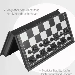 PREMIUM Board Game Foldable Chess with Magnetic Pawns Portable Chess Board 25 cm Chess Board-1