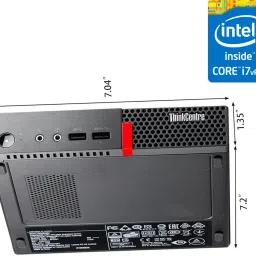 COMPUTER WIZARDS Core i7 - 6700 [8MB Cache, Up to 4.00 GHz] - ThinkCentre Mini Desktop [AXA] Intel® Core™ i7 (6th Gen) Processor (32 GB RAM/Intel UHD 530 4K Graphics/1 TB SSD Capacity/Windows 11 Pro) Mini Gaming Tower with MS Office-11