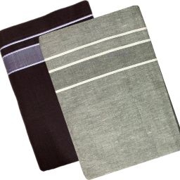 Prakasam Cotton Men's Kerala Style Premam Single (1.28X2.00 mtrs) Colour (pack Of 2) (Coffee Brown- Ash) Solid Men Dhoti-image-66