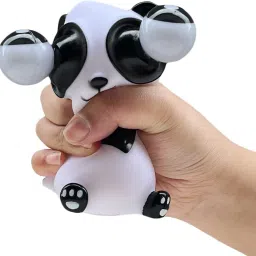 Funky Toys Squishy Eye Popping Panda-Squeeze Stress Relief Toys (Black & White) - 10 cm-image-29