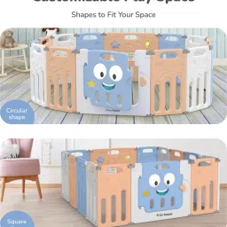 r for rabbit Joyland Playard for Baby, Playpen for Kids, Baby Gate Fence with Safety Lock Safety Gate image 3