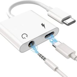 IMMUTABLE White 55 RT-PRO-Best Type C USB Charging Cable Converter Earphone Headphone Hands-Free Type-C to 3.5 mm Head Aux Audio USB Cable and Headphone Phone Converter-32