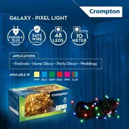 crompton 48 LEDs 10 m Multicolor Color Changing String Rice Lights image 3