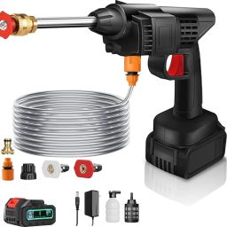 48V High Power Wireless Pressure Washer Machine for Car, Bike & Home Cleaning Pressure Washer-image-86