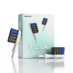 TÜSK NanoSense Replaceable Brush Heads (2-Pack) – Charcoal-Infused, Toothbrush Heads Electric Toothbrush-image-54
