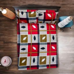 160 TC Cotton Single Solid Flat Bedsheet-image-99