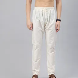 Manthan Cream Art Silk Solid Pyjama for Men Men Pyjama-picture-35