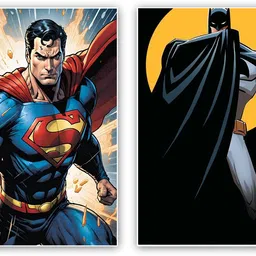 art recall Batman and superman poster Photographic Paper-picture-12