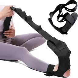 Yoga Belt for Women Men, 5 Loops Yoga Strap for Stretching Nylon Yoga Strap-image-57