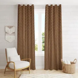 152 cm (5 ft) Velvet Room Darkening Window Curtain (Pack Of 2)-image-56