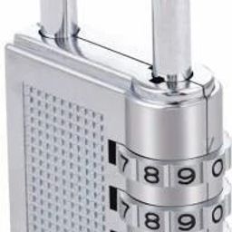 4 Digit Silver Resetable Combination Hand Bag Luggage Password Pad Lock Padlock-picture-11
