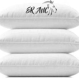 LUXURY Cotton Solid Sleeping Pillow Pack of 3-image-98