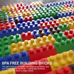 baybee 3 in 1 Town of House Building Blocks Toys for Kids Stacking Sorting Puzzle Games image 4