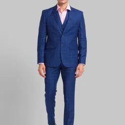 Men 3 PCS SB2 BTN NOTCH CLR SUIT - S.SLM FIT Solid Suit-image-73