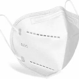 Protective Face Mask with NOSE CLIP CE ISO & GMP Certified Bacterial Filtration 6 Layers N95 / KN95 FFP2 Multi level Filtration & Protection, Resuable, keep highly secure from Viruses Anti Pollution, Anti Bacterial, Anti Virus Without Respirator, Approved and Certified Face Mask FM_204A (White, Free Size, Pack of 25) Non-Washable, Water Resistant-36