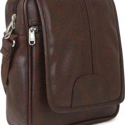 Brown Men Sling Bag PU Leather Casual Trending Travel Sling Bag for Men-image-98