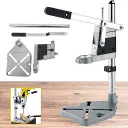 Professional Bench Drill Stand for Hand Drill | Iron Base with Adjustable Height Steel Drill Stand for Electric Hand Drill | Height Adjustable Tool Angle Drill-image-37